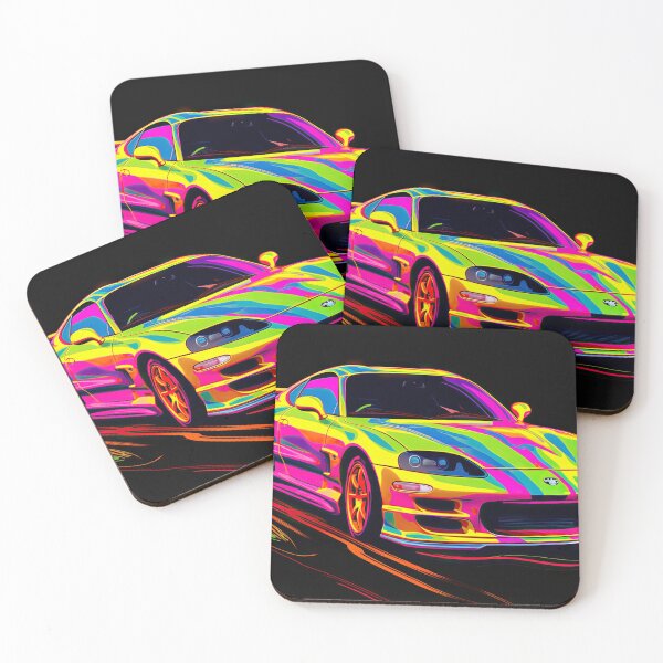 Item preview, Retro Car Digital Illustrations: A Journey to the 80s-90s designed and sold by Piotrek0001.
