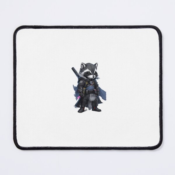Item preview, Space Raccoon Mercenary - Sticker & Poster designed and sold by AstralArcade.