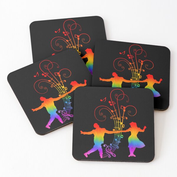 Item preview, 1940s Rainbow Swing Dancers Silhouettes designed and sold by Deborah Camp.