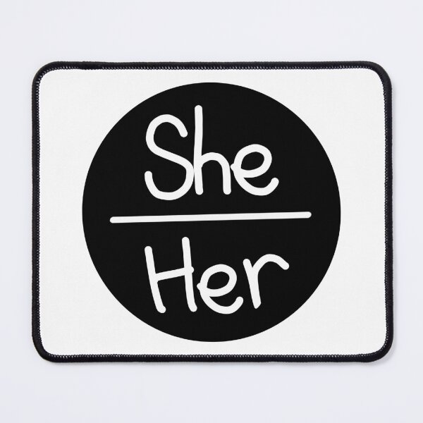 Item preview, She/her pronouns designed and sold by amzyydoodles.
