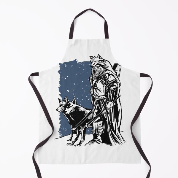 Item preview, Viking warrior Odin with wolves designed and sold by JanooFactory.