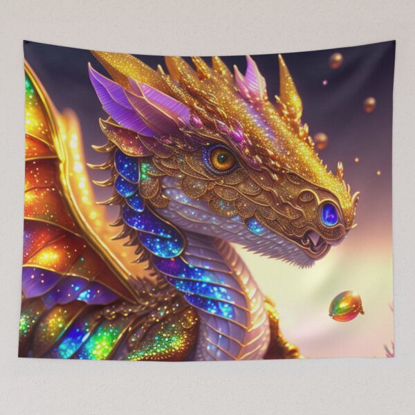Item preview, Fantasy Golden Dragon designed and sold by Sweet-Medley.
