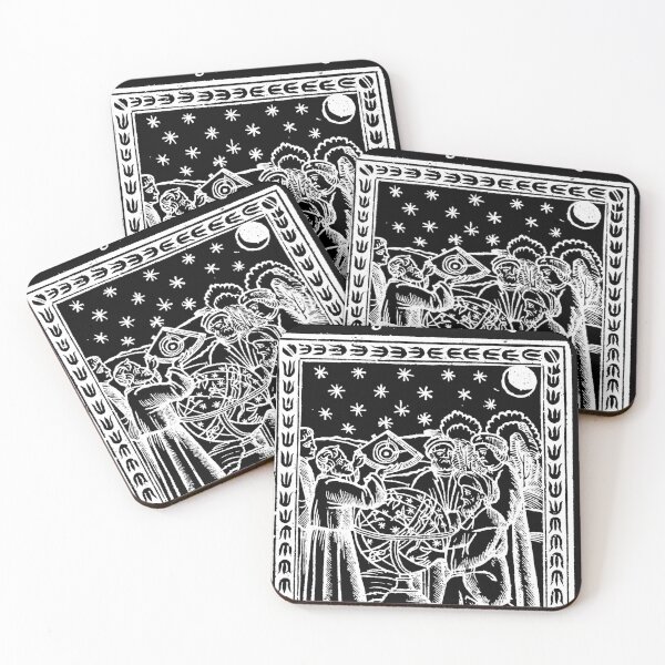 Item preview, Renaissance Woodcut of Astronomers and Night Sky with Astrolabe designed and sold by Pixelchicken.