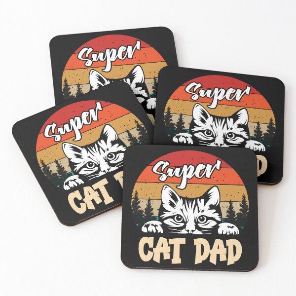 Item preview, Super cat dad designed and sold by RaselStyleHub.