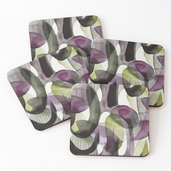 Item preview, Abstract Watercolor in Purple and Green designed and sold by Monochrome-Dog.