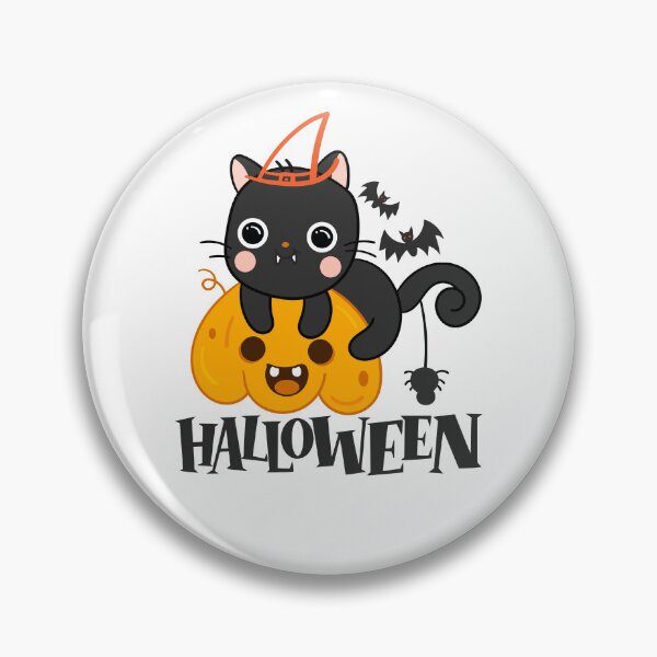 Item preview, Halloween Black Cat with Pumpkin designed and sold by OFMdesigns.