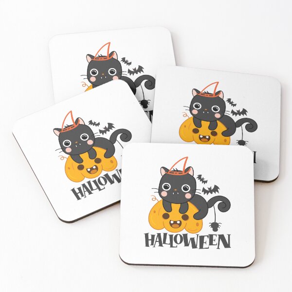 Item preview, Halloween Black Cat with Pumpkin designed and sold by OFMdesigns.