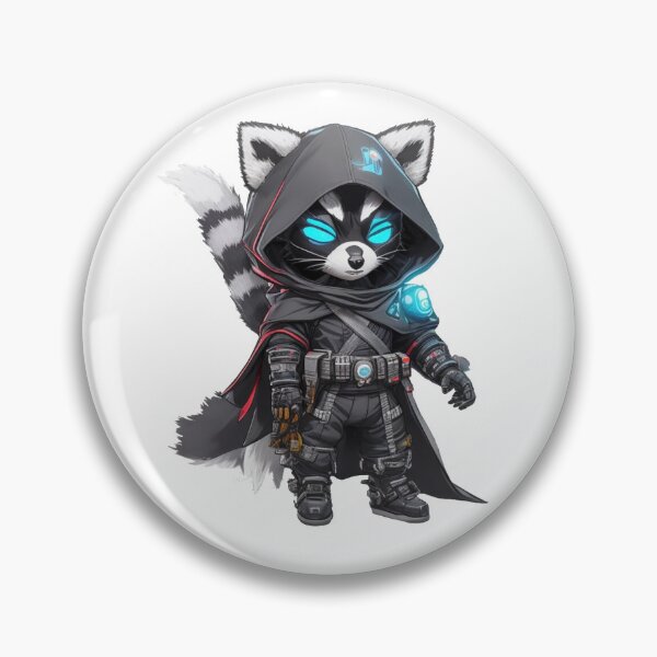 Item preview, Black Ops CyberPunk Racoon Sticker & Poster designed and sold by AstralArcade.