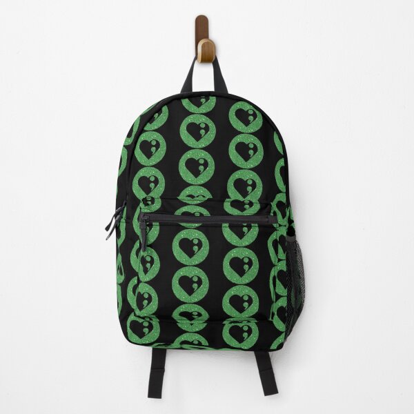 Item preview, Heart Semi Colon Design Green Glitter designed and sold by Schka.