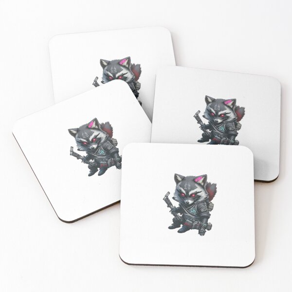 Item preview, Black Ops CyberPunk Racoon Sticker & Poster designed and sold by AstralArcade.