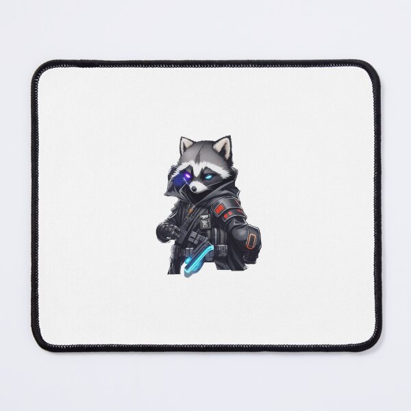 Item preview, Black Ops CyberPunk Racoon Sticker & Poster designed and sold by AstralArcade.