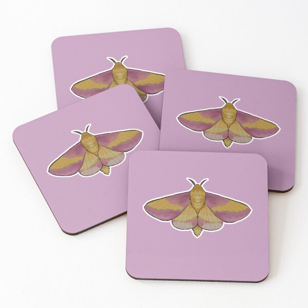 Item preview, Rosey Pink Maple Moth designed and sold by CrispyDelicious.