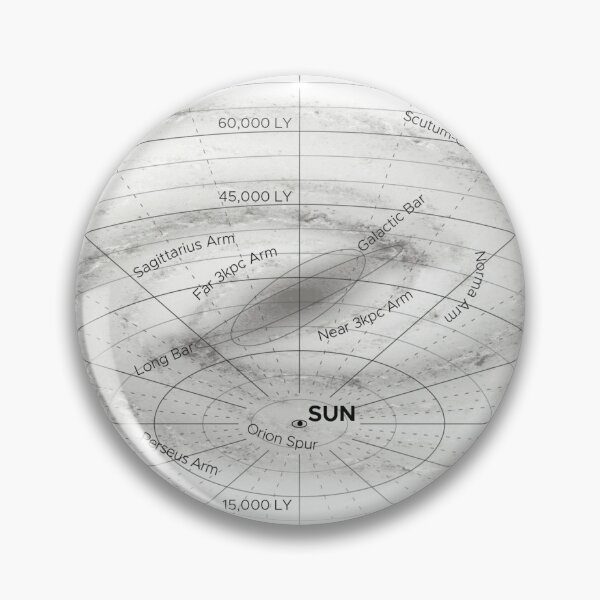 Item preview, Milky Way Galaxy Map - Solar Systems and Light Years Chart  designed and sold by BravuraMedia.
