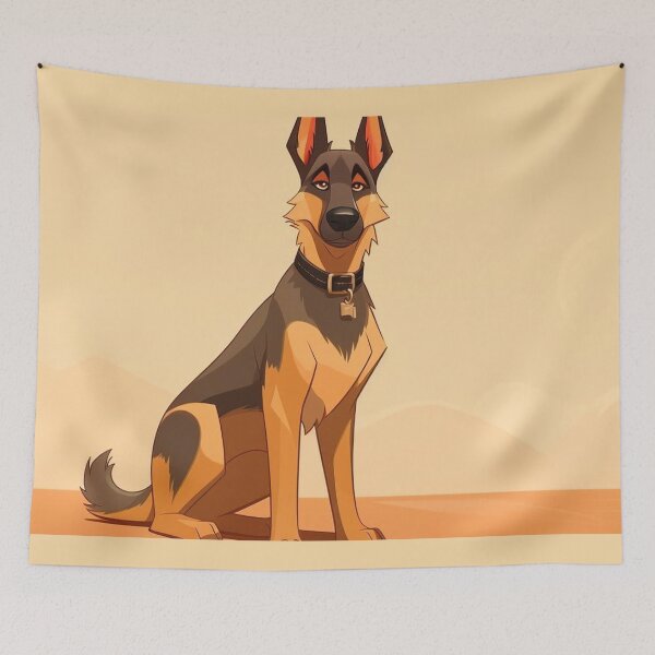 Item preview, Noble Guardian: Regal German Shepherd designed and sold by SynthPrint.