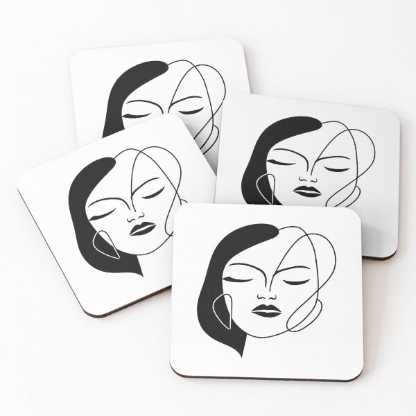 Item preview, Simplicity Defined: Minimalist Woman Portrait designed and sold by Artwyz.
