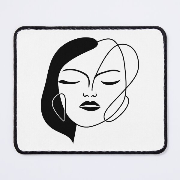 Item preview, Simplicity Defined: Minimalist Woman Portrait designed and sold by Artwyz.