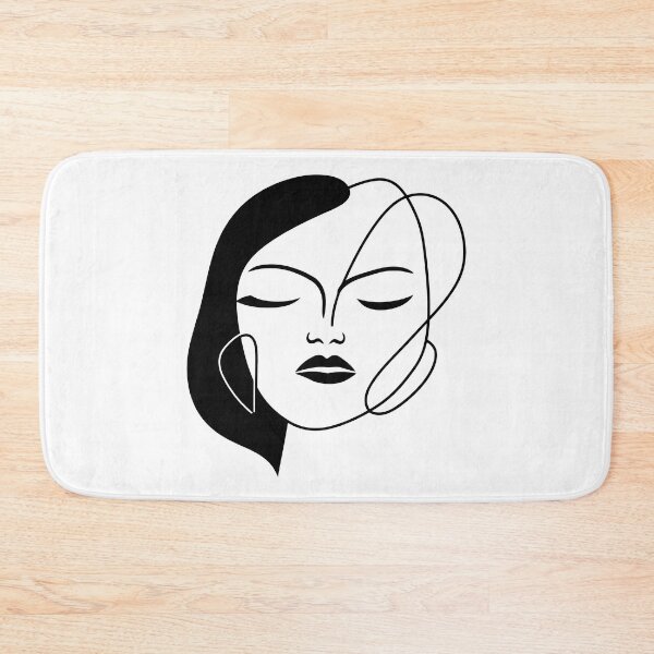 Item preview, Simplicity Defined: Minimalist Woman Portrait designed and sold by Artwyz.