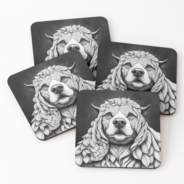Item preview, Dog in Leaf designed and sold by Redgab22.