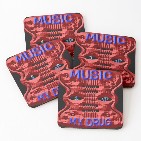Item preview, MUSIC IS MY DRUG - GREAT ABSTRACT 3D GIFT FOR GUITARISTS AND MUSICIANS ADDICT designed and sold by Ralek.