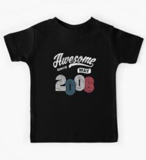 Awesome Since May 2008 Shirt Vintage 10th Birthday Kids T-Shirt