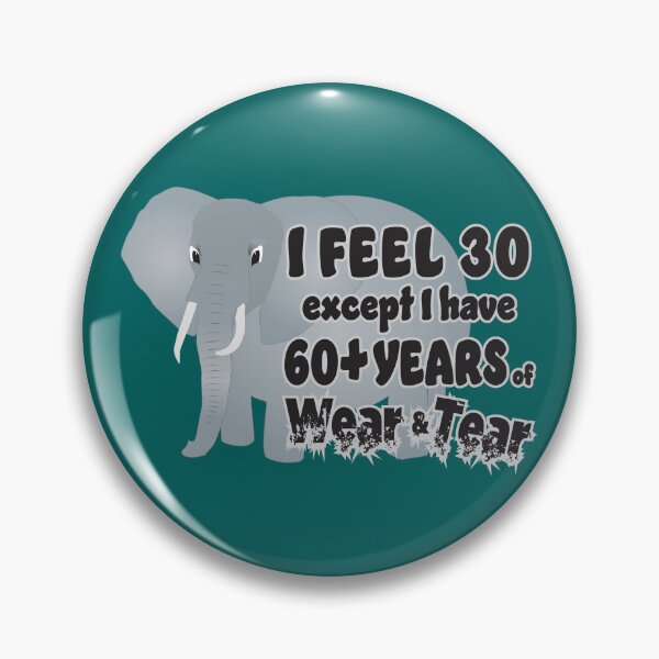 Item preview, Feel 30 Wear Tear 60 Elephant designed and sold by Karen Wood.