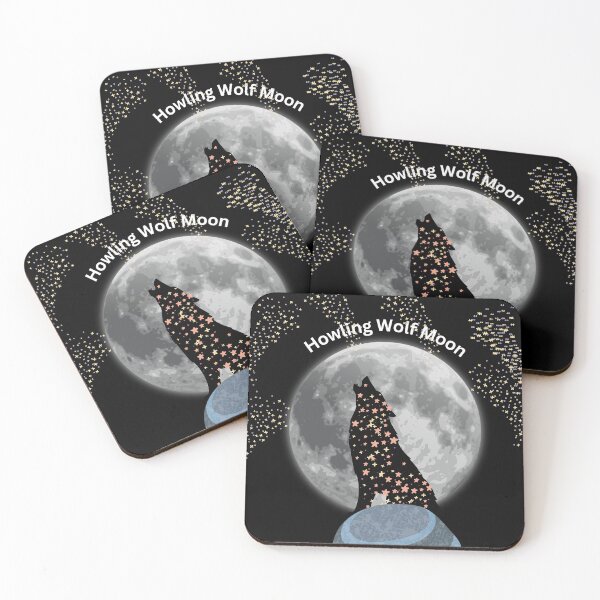 Item preview, Mid century modern january full moon wolf designed and sold by LGMmugsdesign.
