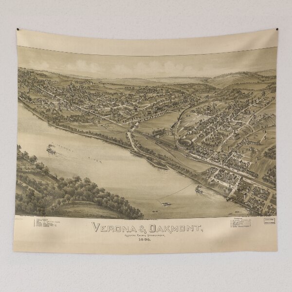 Item preview, Verona and Oakmont, Pennsylvania (1896) designed and sold by allhistory.