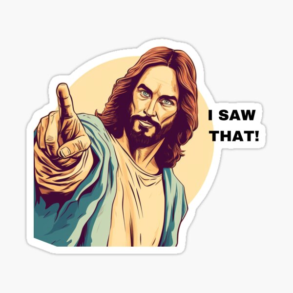Jesus Giving A Thumb up Sticker Jesus Christ Decal Kiss-cut