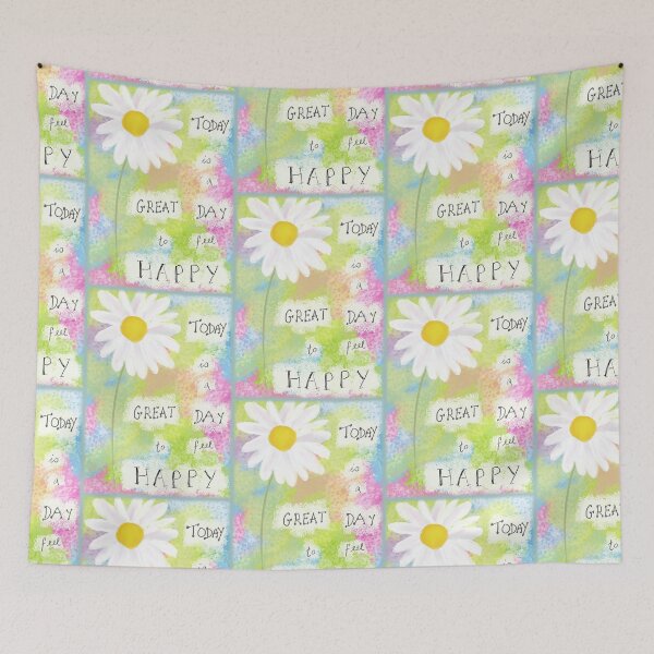 Item preview, Today is A Great Day to Feel Happy: Inspiring Idea Quote Design designed and sold by Clare Walker.