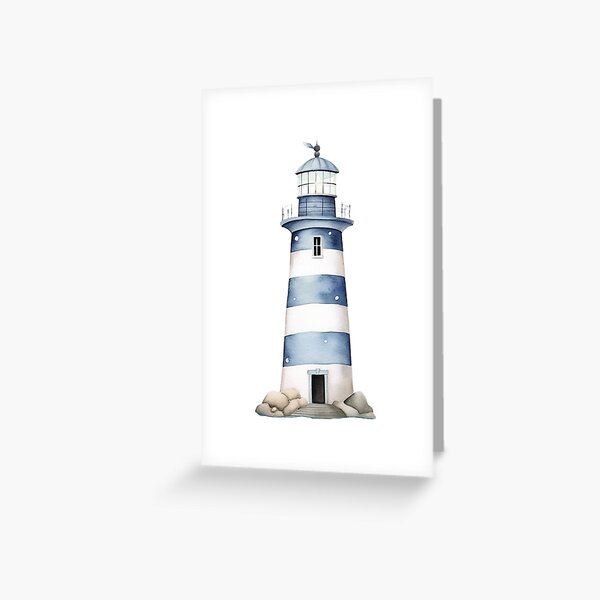 Item preview, Blue lighthouse designed and sold by Ramona-Gliga.