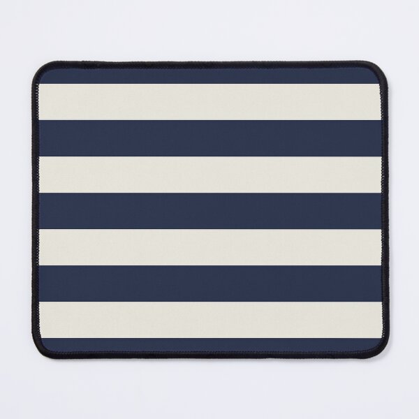 Item preview, Medium NAVY BLUE and CREAM Horizontal STRIPES designed and sold by RachelMacht.