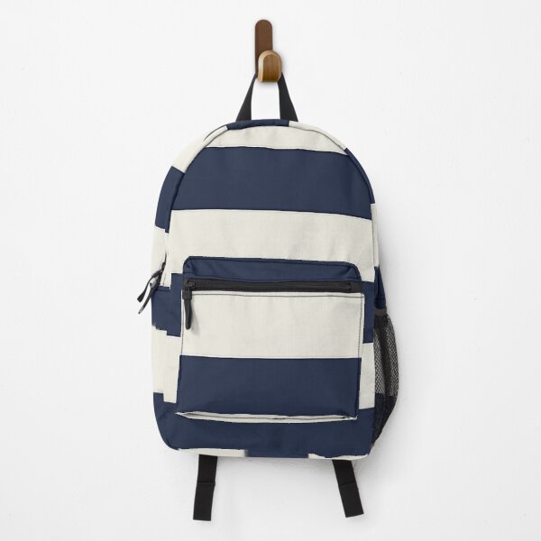 Item preview, Medium NAVY BLUE and CREAM Horizontal STRIPES designed and sold by RachelMacht.