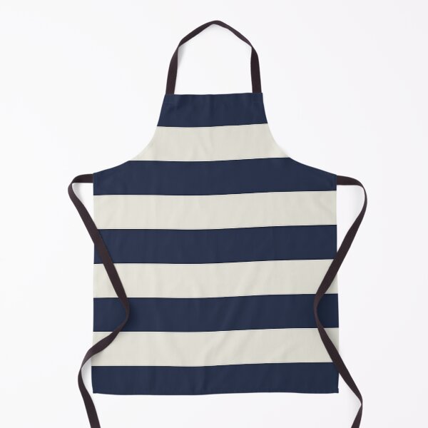 Item preview, Medium NAVY BLUE and CREAM Horizontal STRIPES designed and sold by RachelMacht.