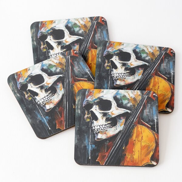 Item preview, V.10 Musical Bones: Acrylic Modern Art Skeleton Design designed and sold by Pexelpanoramas.