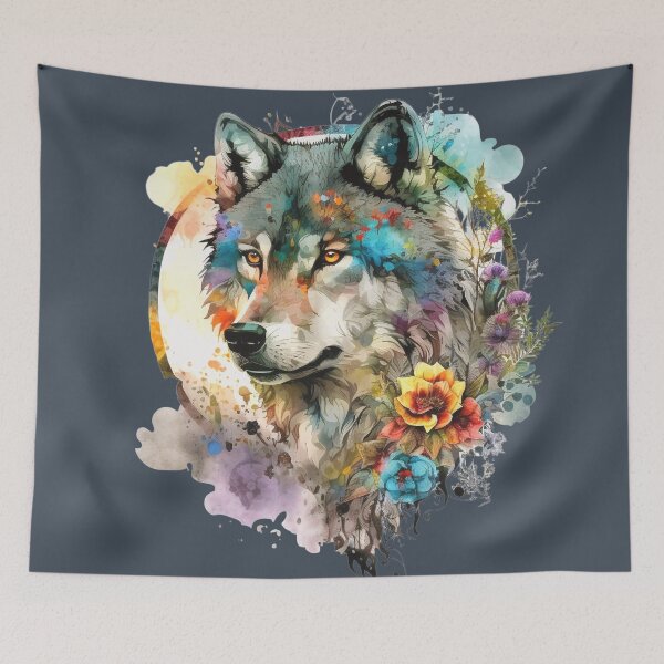 Item preview, Vibrant Wolf designed and sold by Lylabean22.
