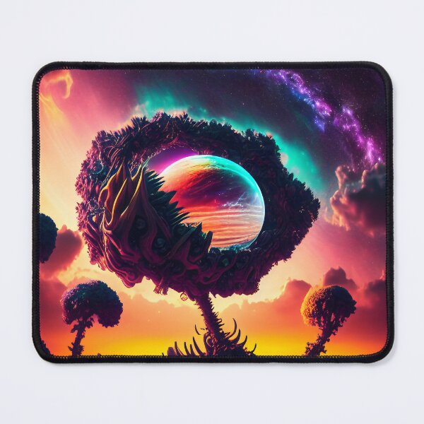 Item preview, Exoplanet Gliese 581Q sureal, fictional, colorful. designed and sold by ArtCreator2023.