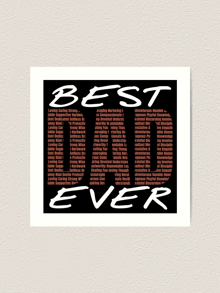 Best Dad Ever Daddy Father Adjective Word Description Sticker for Sale by  NeuDsigns