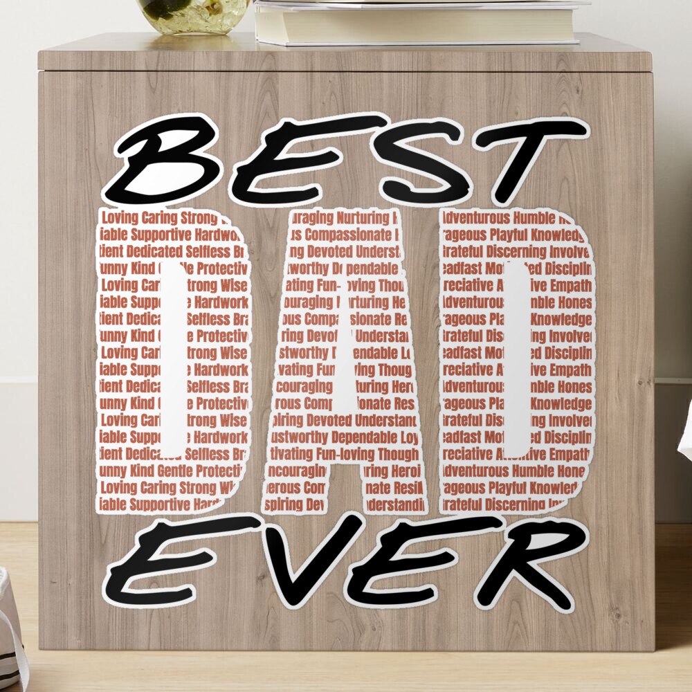 Best Dad Ever Daddy Father Adjective Word Description Sticker for Sale by  NeuDsigns