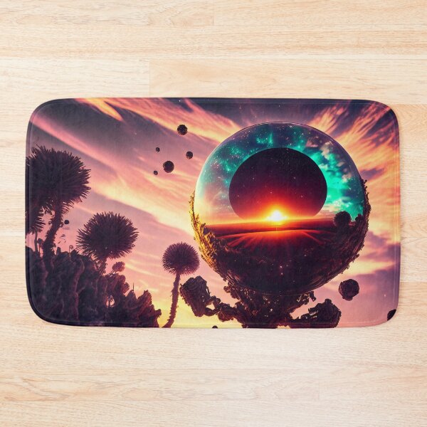 Item preview, Exoplanet Gliese 581R sureal, fictional, colorful. designed and sold by ArtCreator2023.