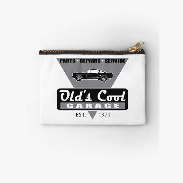 Item preview, Old's Cool Garage Logo - 66 Mustang - Black & White designed and sold by SandpiperDesign.
