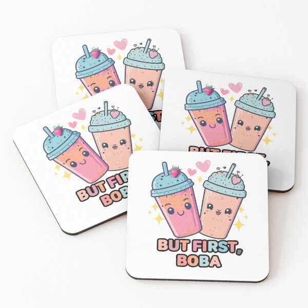 Item preview, kawaii food But First, Boba designed and sold by Domy7.