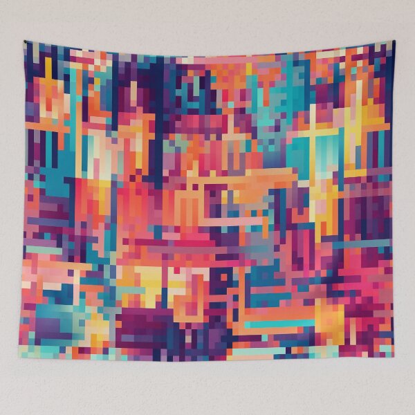 Item preview, Maravillas pixeladas reveladas: ¡Sumérgete en patrones artísticos de píxeles! designed and sold by SpicyGraphicArt.