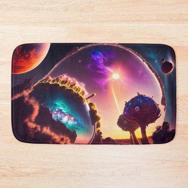 Item preview, Exoplanet Gliese 581S sureal, fictional, colorful. designed and sold by ArtCreator2023.