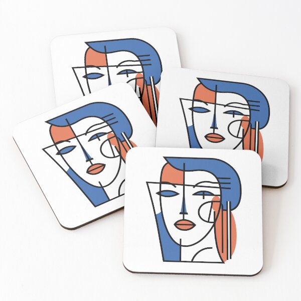 Item preview, Abstract Minimalist Portrait  designed and sold by Artwyz.