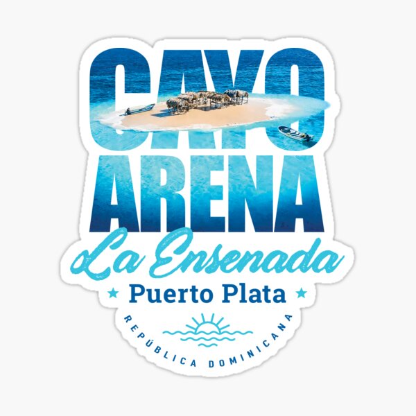 Aperçu de l'œuvre "Cayo Arena" Capturez l'essence vibrante de la République dominicaine avec ce design qui célèbre sa beauté et sa diversité. Le cadeau parfait pour ceux qui aiment le charme des Caraïbes. créée et vendue par YulayDesign.
