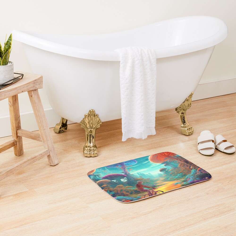Item preview, Bath Mat designed and sold by Shroomworlds.