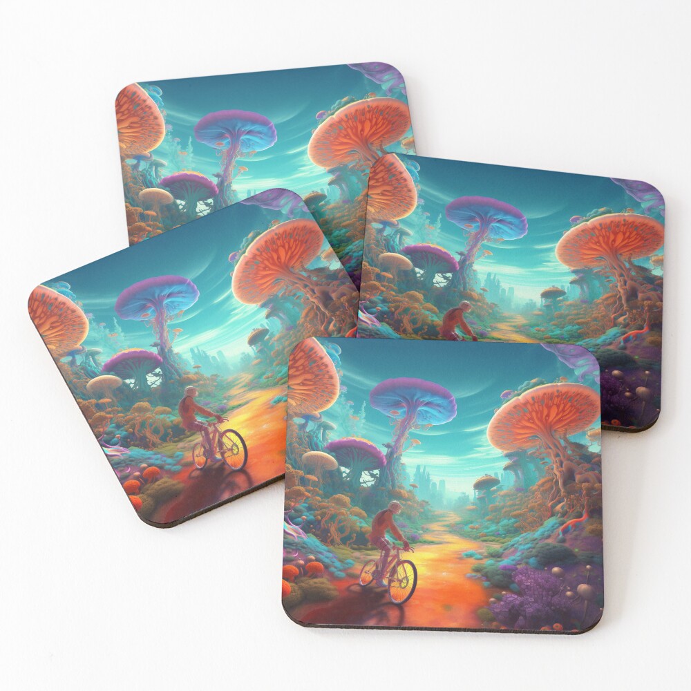Item preview, Coasters (Set of 4) designed and sold by Shroomworlds.