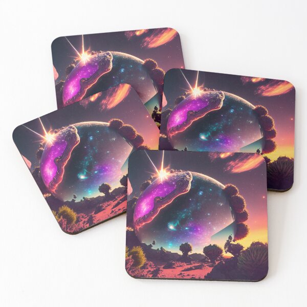 Item preview, Exoplanet Gliese 581T sureal, fictional, colorful. designed and sold by ArtCreator2023.