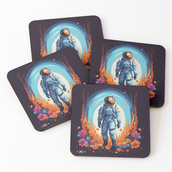 Item preview, Astral Blooms: The Astronaut's Radiant Reverie designed and sold by jooordaaan.