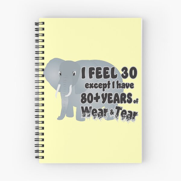 Item preview, Feel 30 Wear Tear 80 Elephant designed and sold by Karen Wood.